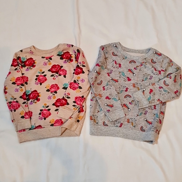 Two girl's Garanimals Sweat Shirts Sz 4T - Picture 1 of 6